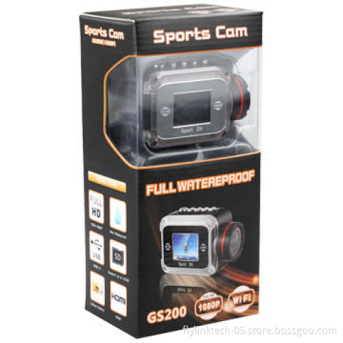 Action Full HD 1080P Smart Sports Camera, Underwater Working Depth/10-50m/140 Wide Angle